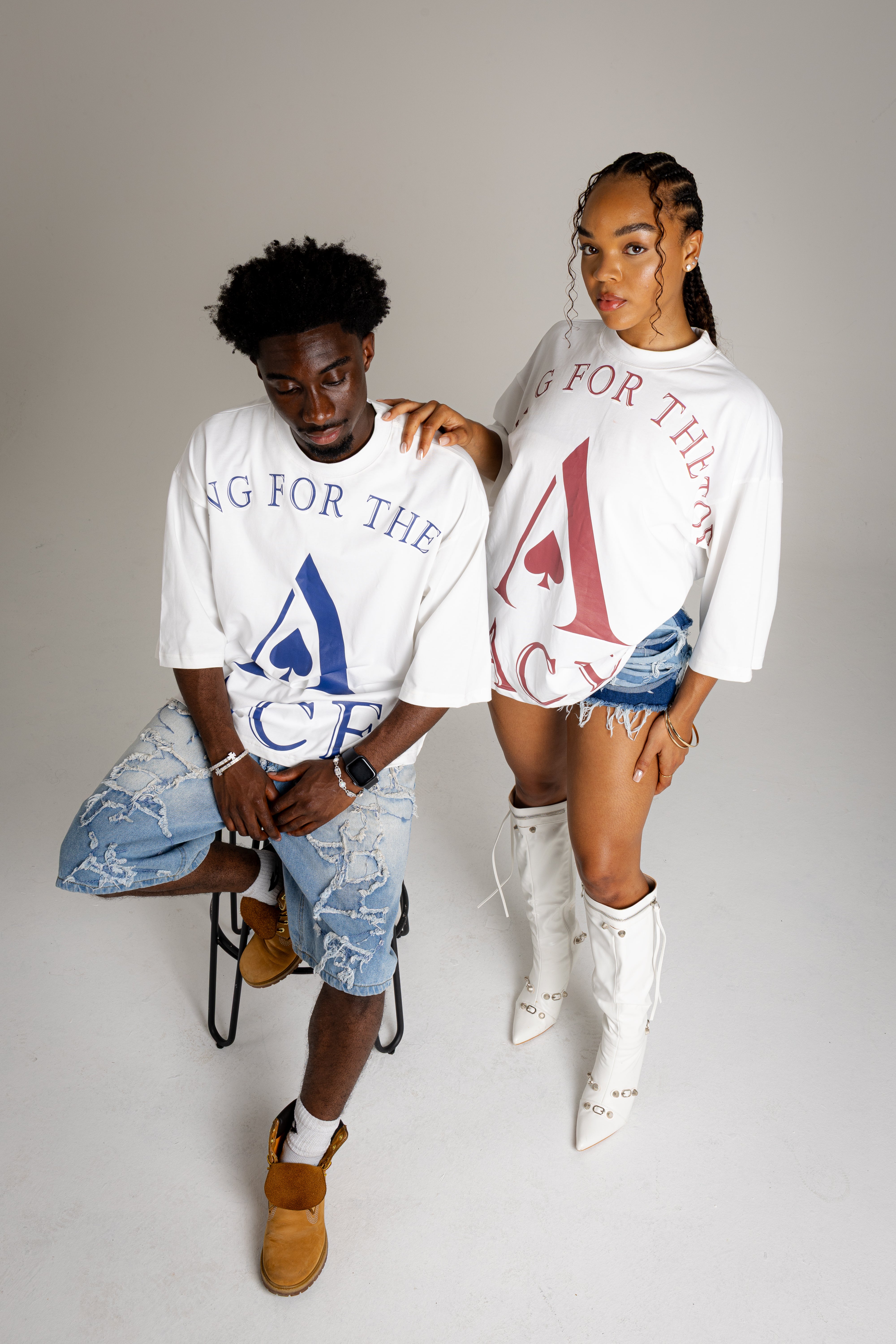 ACE Blue Oversized T-Shirt